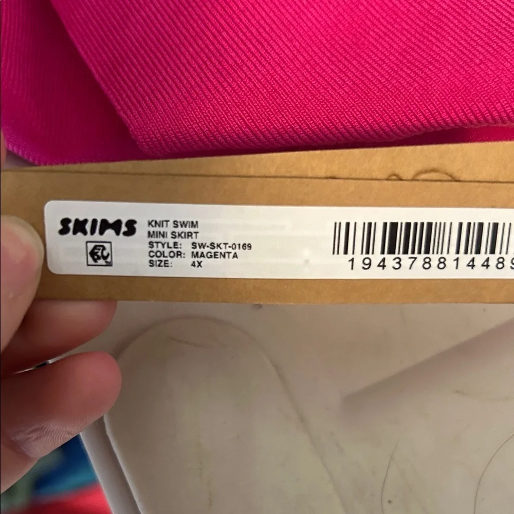 NWT Skims Knit Swim Mini Skirt